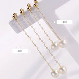 7-9mm High Luster White Beaded Pearl Earrings - 14K Yellow Gold Filled Etsy
