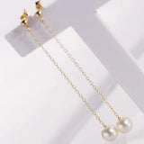 7-9mm High Luster White Beaded Pearl Earrings - 14K Yellow Gold Filled Etsy