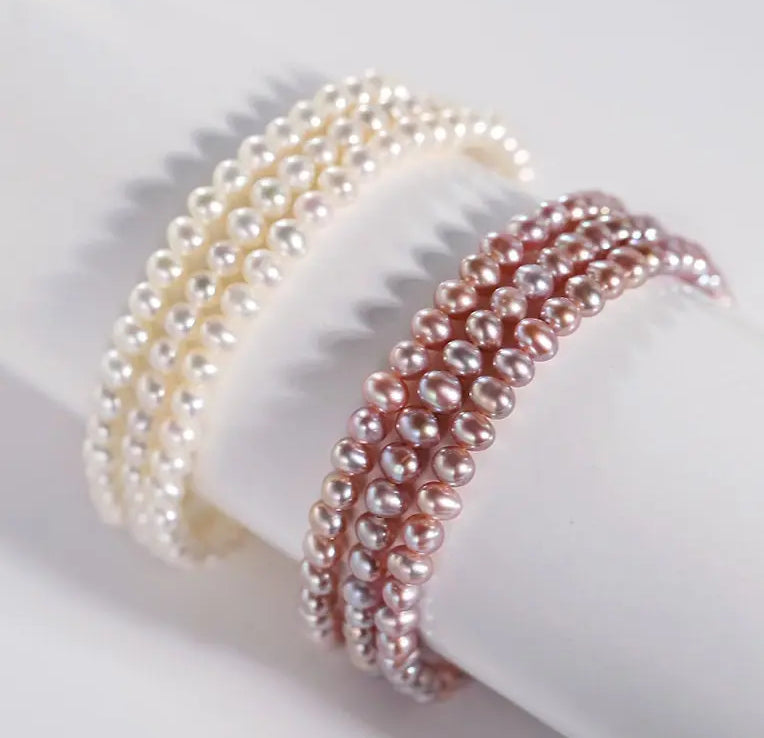 5A+ Natural High Luster Baby Pearl Bracelets, Silver 925 Beaded Handmade Bracelets, Stackable Bracelet, Anniversary Gift Idea, Gift for Her Etsy