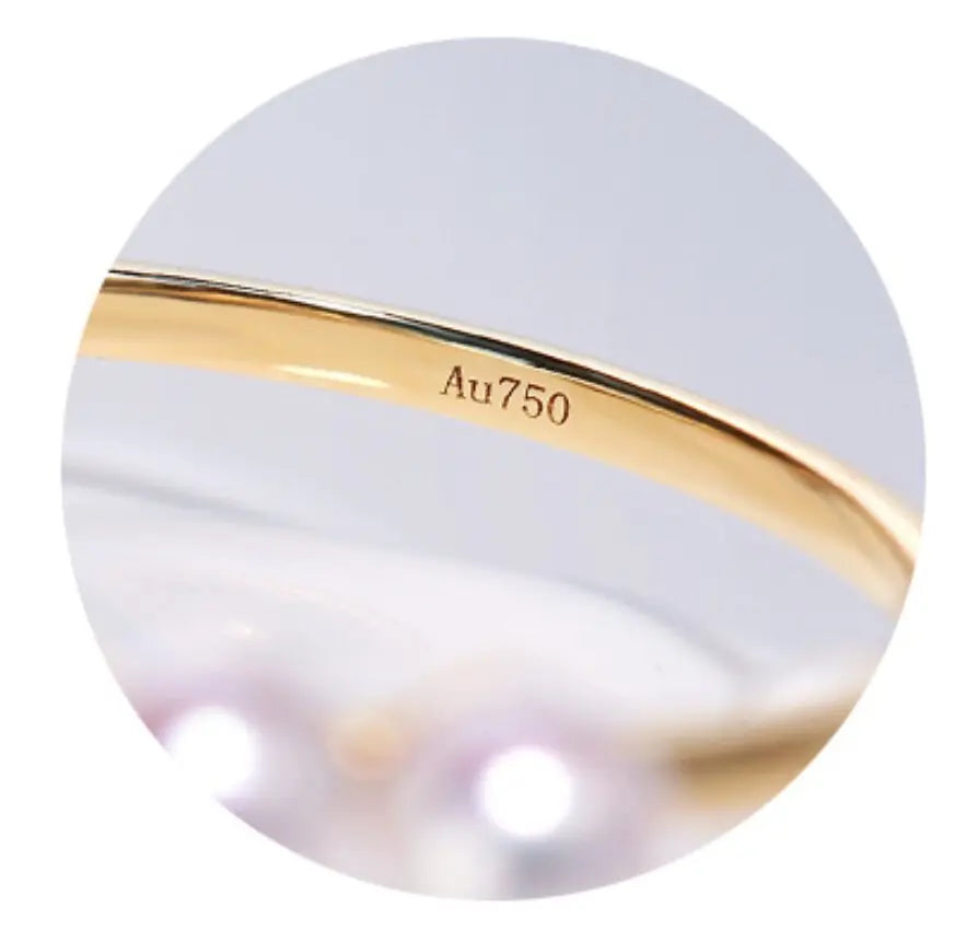 Akoya Pearl Ring - 18K Yellow Gold Beaded Jewelry Etsy