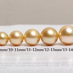 Superior Natural Golden South Sea Pearl 18K Solid Champagne Gold Golden Pearl Earring, Gift for Her, Seawater Pearl - LaCorserArtJewelry