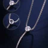 3A+ 14mm Freshwater Pearl Y-Necklace - Silver 925 Long Knitwear Necklace Etsy
