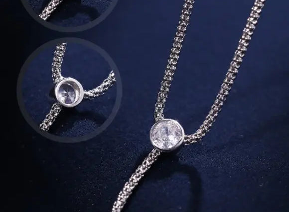 3A+ 14mm Freshwater Pearl Y-Necklace - Silver 925 Long Knitwear Necklace Etsy