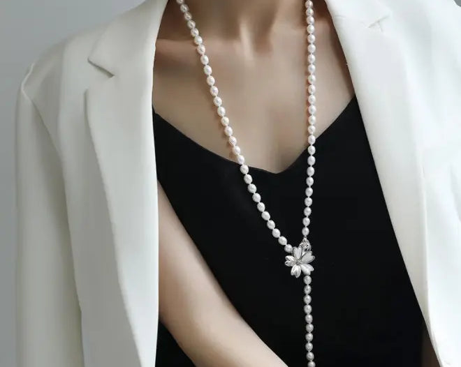 Multi-Layer Baroque Pearl Necklace - 80cm Freshwater Pearl Strand Etsy