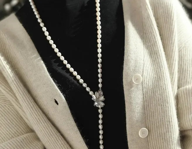 Multi-Layer Baroque Pearl Necklace - 80cm Freshwater Pearl Strand Etsy