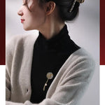 Natural White Pearl Brooch - 18K Gold Plated Etsy