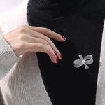 Bowknot Brooch With Natural White Pearl, Alloy Pearl Brooch, Moissanite Brooch Etsy