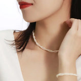 3mm Cute Akoya Baby Pearl Necklace - 18K Yellow Gold Etsy