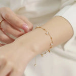 18k Yellow Gold Natural High Luster Pearl Bracelets, Handmade Pearl Bracelets, Seawater Pearl Bracelets, Anniversary Gift Idea Etsy