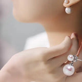 12mm High Luster Pearl Earrings - 12mm Pink White Silver 925 Etsy