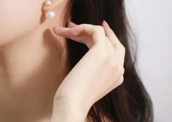 12mm High Luster Pearl Earrings - 12mm Pink White Silver 925 Etsy