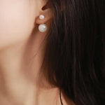 12mm High Luster Pearl Earrings - 12mm Pink White Silver 925 Etsy
