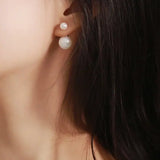 12mm High Luster Pearl Earrings - 12mm Pink White Silver 925 Etsy