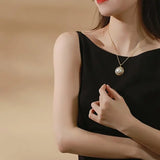 25mm Natural Mabe Pearl Necklace, 18k Solid Yellow Gold Handmade Carved Necklace, Akoya Pearl Earrings, Anniersary Gift for Mom Gift for Her Etsy