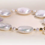 Natural High Luster Baroque Pearl Bracelets, 18k Yellow Gold Bracelets, White Pink Pearl Bracelets, Anniversary Gift Idea for Her Etsy