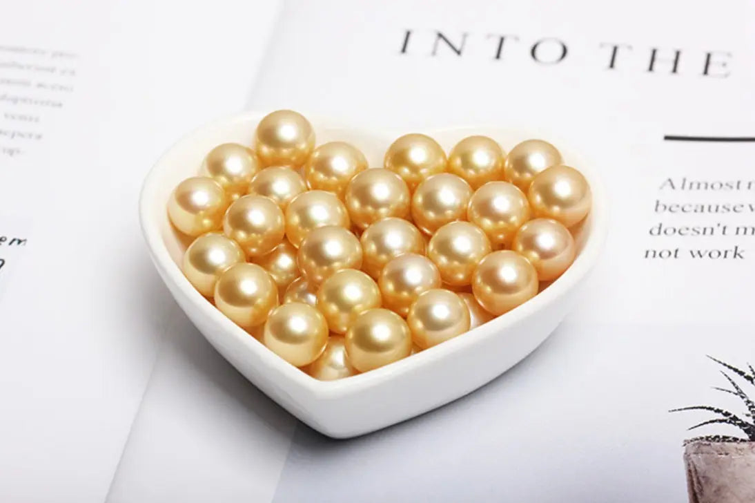 5A+ Natural Golden South Sea Pearl Earrings, 18K Solid Champagne Gold Golden Pearl Earring, Gift for Her, Seawater Pearl, Anniversary Gift Etsy