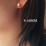 5A+ Natural Golden South Sea Pearl Earrings, 18K Solid Champagne Gold Golden Pearl Earring, Gift for Her, Seawater Pearl, Anniversary Gift Etsy