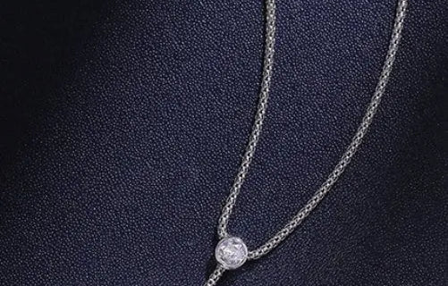 3A+ 14mm Freshwater Pearl Y-Necklace - Silver 925 Long Knitwear Necklace Etsy