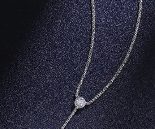 3A+ 14mm Freshwater Pearl Y-Necklace - Silver 925 Long Knitwear Necklace Etsy