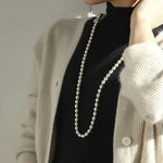Multi-Layer Baroque Pearl Necklace - 80cm Freshwater Pearl Strand Etsy