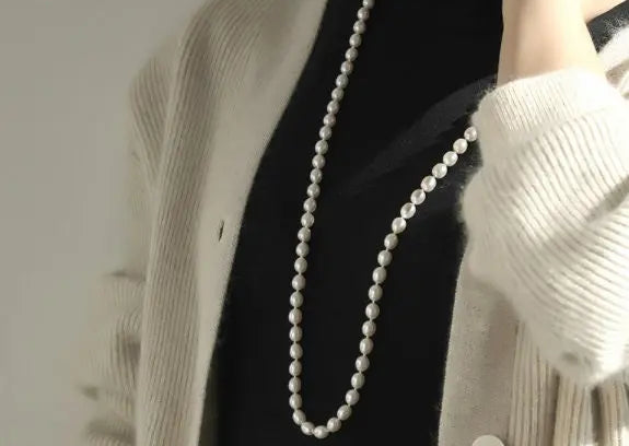Multi-Layer Baroque Pearl Necklace - 80cm Freshwater Pearl Strand Etsy