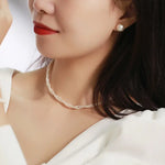 3mm Cute Akoya Baby Pearl Necklace - 18K Yellow Gold Etsy