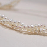 3mm Cute Akoya Baby Pearl Necklace - 18K Yellow Gold Etsy
