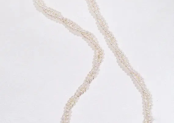 3mm Cute Akoya Baby Pearl Necklace - 18K Yellow Gold Etsy