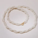 3mm Cute Akoya Baby Pearl Necklace - 18K Yellow Gold Etsy