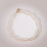 3mm Natural Akoya Baby Pearl Bracelets, Handmade 18k Solid Yellow Gold White Pink Baby Pearl Bracelets, Anniversary Gift Idea for Her Etsy