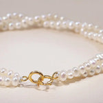 3mm Natural Akoya Baby Pearl Bracelets, Handmade 18k Solid Yellow Gold White Pink Baby Pearl Bracelets, Anniversary Gift Idea for Her Etsy