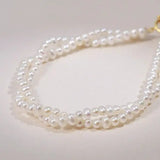 3mm Natural Akoya Baby Pearl Bracelets, Handmade 18k Solid Yellow Gold White Pink Baby Pearl Bracelets, Anniversary Gift Idea for Her Etsy