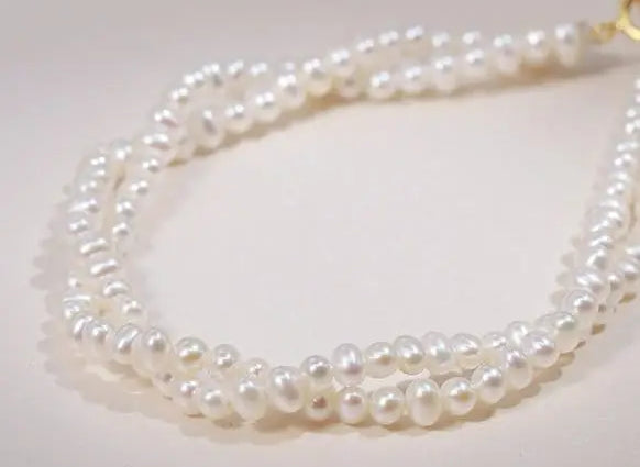 3mm Natural Akoya Baby Pearl Bracelets, Handmade 18k Solid Yellow Gold White Pink Baby Pearl Bracelets, Anniversary Gift Idea for Her Etsy