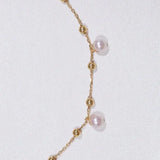18k Yellow Gold Natural High Luster Pearl Bracelets, Handmade Pearl Bracelets, Seawater Pearl Bracelets, Anniversary Gift Idea Etsy