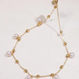 18k Yellow Gold Natural High Luster Pearl Bracelets, Handmade Pearl Bracelets, Seawater Pearl Bracelets, Anniversary Gift Idea Etsy