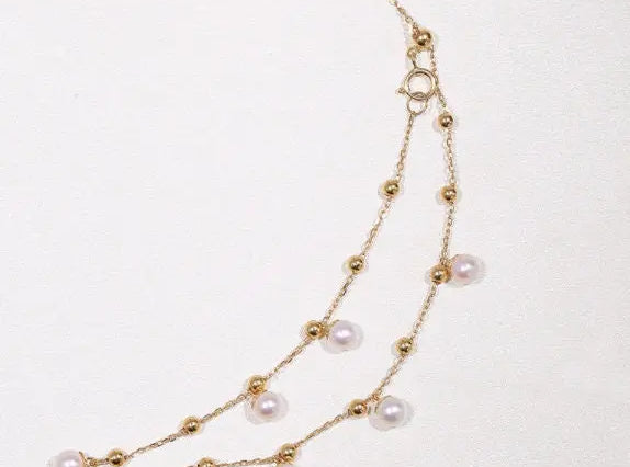 18k Yellow Gold Natural High Luster Pearl Bracelets, Handmade Pearl Bracelets, Seawater Pearl Bracelets, Anniversary Gift Idea Etsy