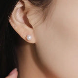 12mm High Luster Pearl Earrings - 12mm Pink White Silver 925 Etsy