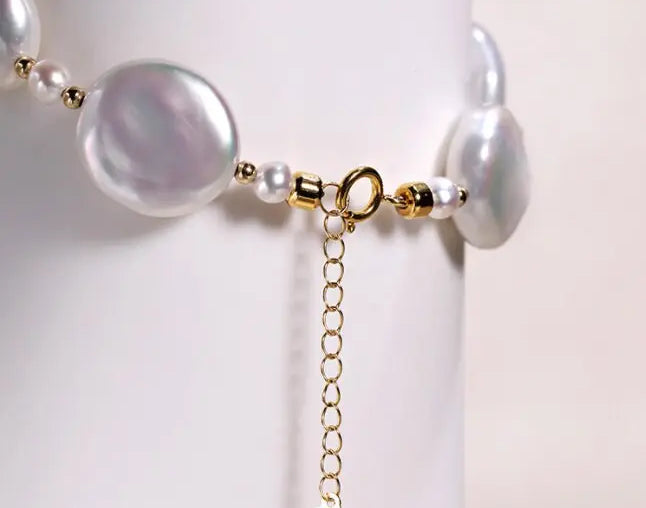 Natural High Luster Baroque Pearl Bracelets, 18k Yellow Gold Bracelets, White Pink Pearl Bracelets, Anniversary Gift Idea for Her Etsy