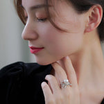 Bowknot Pearl Ring Natural South Sea White Pearl Ring, Silver 925 Ring, Valentine's Day Gift Idea for Her, Pearl Wedding Ring Etsy