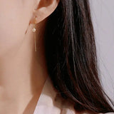 18K Yellow Gold Akoya Pearl Earrings, Minimalist Hook Design Etsy
