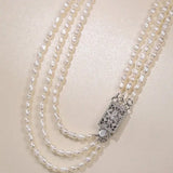Akoya Baroque Beaded Pearl Necklace,  Silver 925 Etsy