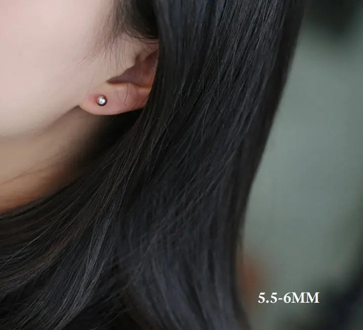 5A+ Natural Purple Rose Tone Pearl Earrings, 18k Solid Yellow Gold Stud Earrings, Anniversary Gift Idea for Her, Edison Pearl Earrings Etsy