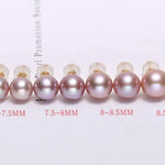 Purple Pink Natural Pearls, Perfect Rounded Pearls 18k Earrings, Minimalist Pearl Earrings, Elegent Pearl Earrings, Rose Purple Pink Pearls Etsy