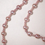 AAA+ Purple Rose Tone Pearl Strand Necklaces - Silver 925 Etsy