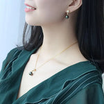 10mm Natural Tahitian Black Pearl & Akoya White Pearl Necklace, 18K Solid Yellow Gold Necklace, Hollow Out Necklace, Anniversary Gift Idea Etsy