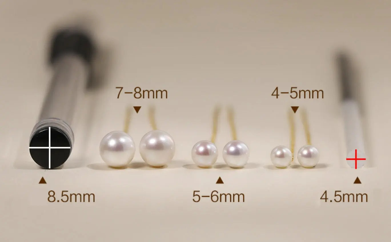 18K Gold Akoya Pearl Earrings, Minimalist Drop Design Etsy
