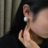Minimalist Natural High Luster Baroque Pearl Earrings, 18k Yellow Gold Earrings Handmade, Freshwater Pearl Earrings Gift for Her Etsy