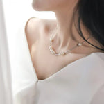 Natural High Luster White Pearl Necklace & Bracelets, Handmade Beaded Pearl Jewelry Set, Sterling Silver Pearls Jewelry Etsy