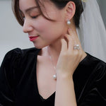 Bowknot Pearl Ring Natural South Sea White Pearl Ring, Silver 925 Ring, Valentine's Day Gift Idea for Her, Pearl Wedding Ring Etsy