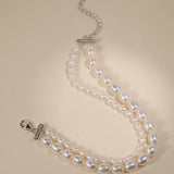 Double Layer Bracelets, Natural Baroque Pearl Bracelets, Silver 925 Beaded Bracelets Etsy